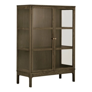 Dulap vitrina Zamora, Maro inchis, 90x40x126 cm - Img 4