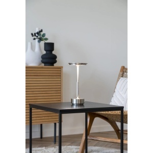 Lampa de masa Lyneham, Argintiu, 13x13x28.5 cm - Img 3