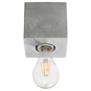 Lustra Ariz din beton Gri 10x10x10 cm
