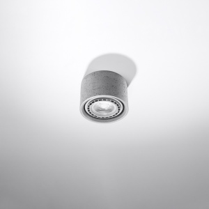 Lustra Basic din beton Gri 14x14x9 cm - Img 2
