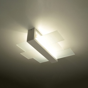 Lustra Feniks Alb 43x43x12 cm - Img 3