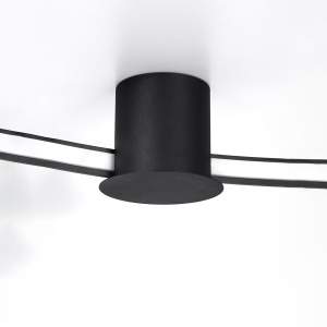 Lustra LED Rio Negru 4000K 55x62x12.5 cm - Img 4