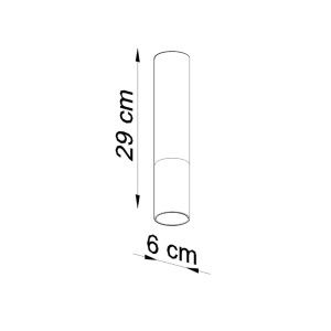 Lustra Loopez Cupru 6x6x29 cm - Img 4