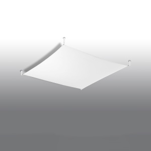 Lustra Luna Alb 3000K 105x105x15 cm - Img 2