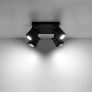 Lustra Merida Negru 25x25x16 cm - Img 3