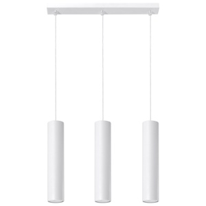 Lustra suspendata Lagos Alb 45x6x90 cm