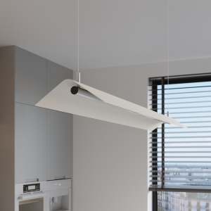 Lustra suspendata LED Elva Alb 3000K 150x27.5x200 cm - Img 14