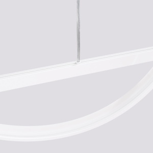 Lustra suspendata LED Glad Alb 4000K 120x20x212 cm - Img 7