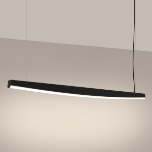 Lustra suspendata LED Jorun 150 Negru 3000K 150x3x210 cm - Img 3