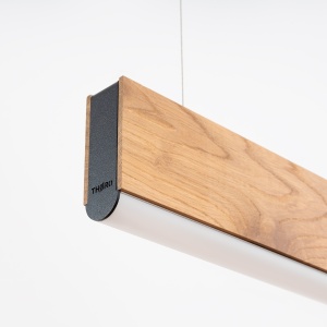 Lustra suspendata LED Lykke Stejar 4000K 120x3.5x150 cm - Img 4