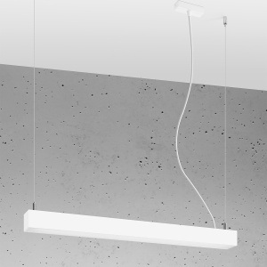 Lustra suspendata LED Pinne Alb 3000K 67x6x150 cm - Img 2