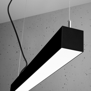 Lustra suspendata LED Pinne Negru 4000K 118x6x150 cm - Img 6