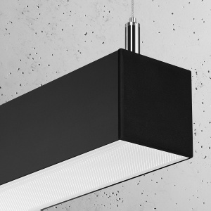 Lustra suspendata LED Pinne Negru 4000K 150x6x150 cm - Img 4