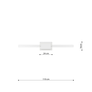 Lustra suspendata LED Rio 110 Rosu 3000K 110x16x150 cm - Img 10