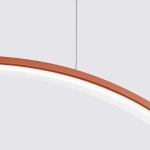 Lustra suspendata LED Rio 78 Rosu 3000K 78x16x150 cm - Img 4