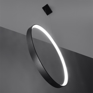 Lustra suspendata LED Rio Negru 4000K 110x16x150 cm - Img 2