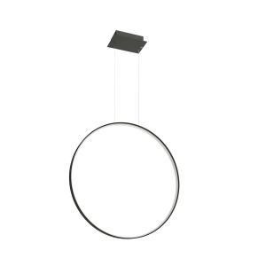 Lustra suspendata LED Rio Negru 4000K 78x16x150 cm