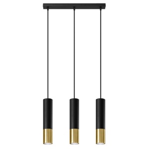 Lustra suspendata Loopez Auriu 45x6x90 cm