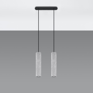 Lustra suspendata Luvo Gri 30x6x90 cm - Img 2