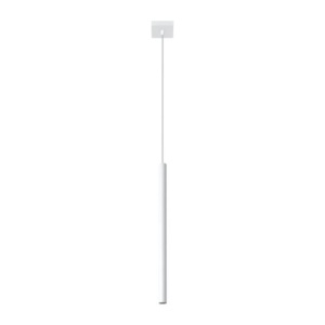 Lustra suspendata Pastelo Alb 8x8x100 cm