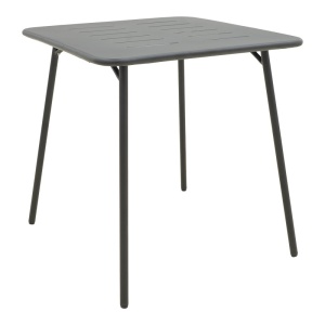 Masa de gradina, Moraja, Negru, 70x70x73 cm