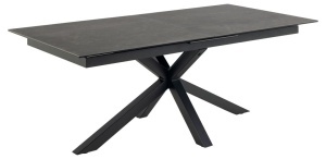 Masa dining Heaven, Negru, 76x240x100 cm - Img 4
