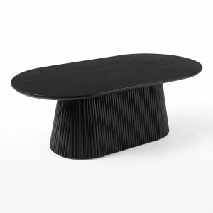 Masuta de cafea Aithra, Negru, 60x120x42 cm - Img 2