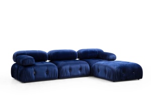 Modular Γωνιακός Καναπές Bubble Μπλε 288x190x95 cm
