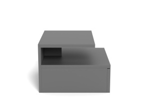 Noptiera Ashlan, Gri, 22.5x35x32 cm - Img 5