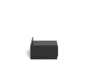 Noptiera Ashlan, Negru, 16.5x40x32 cm - Img 4