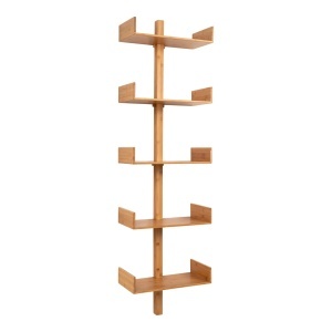 Raft de perete Villa, Natural, 25x50x180 cm