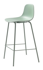Scaun bar WHITBY, Verde prafuit, 45x93x47 cm - Img 2