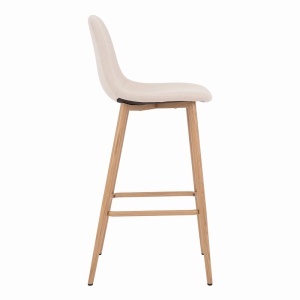 Scaun de bar Bella, Natural, 41.5x49x108 cm - Img 3
