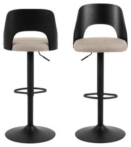 Scaun de bar Lucy, Maro, 113x47x50.5 cm - Img 4