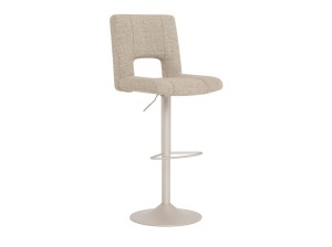 Scaun de bar Sylvia V1, Bej, 115x41.5x52 cm - Img 2