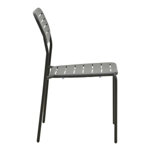 Scaun de gradina Stivuibil, Deraby, Negru, 45.5x52.5x83 cm - Img 4