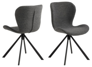Scaun dining Batilda -A1, Gri, 81x46.5x53 cm - Img 3