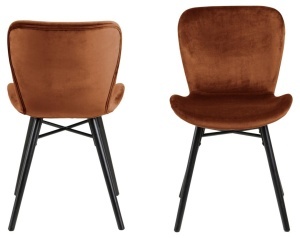 Scaun dining Batilda -A1, Portocaliu, 82.5x47x53 cm - Img 5