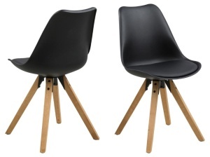 Scaun dining Dima, Negru, 85x48.5x55 cm - Img 3