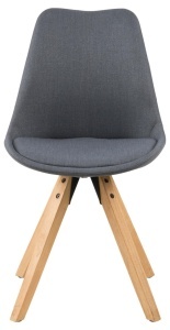Scaun dining Dima V2, Gri, 85x48.5x55 cm - Img 3