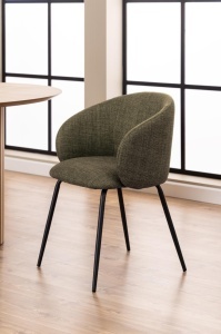 Scaun dining Eleanor, Verde, 79x55.5x55 cm