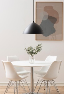 Scaun dining Eris, Alb, 85.5x48.5x54 cm - Img 3
