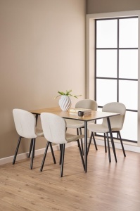 Scaun dining Esra, Bej, 86x50x58 cm - Img 4