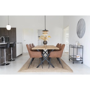 Scaun dining Harbo, Maro, 65x57x87 cm - Img 3