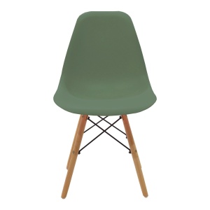 Scaun dining Julita, Verde masliniu, 52x46x81 cm - Img 4