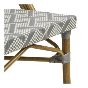 Scaun dining Lauria, Alb, 57x45x88 cm - Img 3