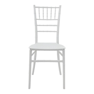 Scaun evenimente, Tiffany I, Alb, 38.5x46.5x87 cm - Img 5