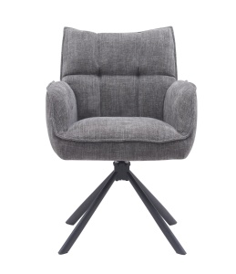 Scaun MARILLA SELECT, Grafit/Negru, 65x86x59 cm - Img 4