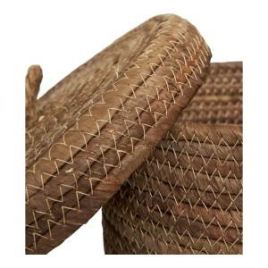 Set 2 piese Cosuri pentru depozitare Desio, Natural, 21x21x14 cm - Img 3