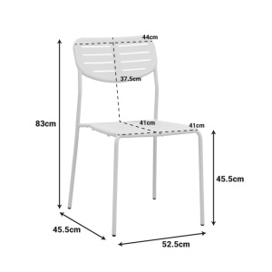 Set 5 masa si scaune gradina, Moraja Deraby, Crem, 80x140x72 cm - Img 7